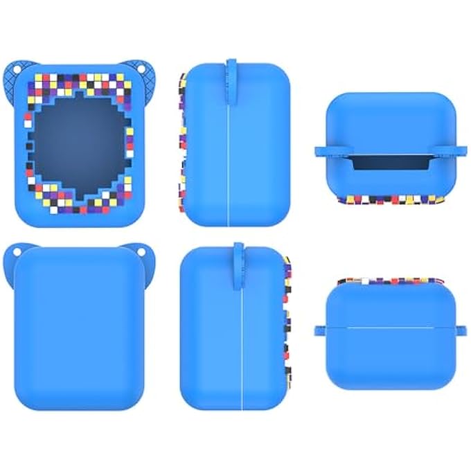 rayihni SILICONE CASE FOR BITZEE INTERACTIVE TOY DIGITAL PETS AND CASE,PROTECTIVE COVER LAP FOR BITZEE VIRTUAL ELECTRONIC PET KIDS TOYS, WITH LANYARD (BLUE) - Image 3